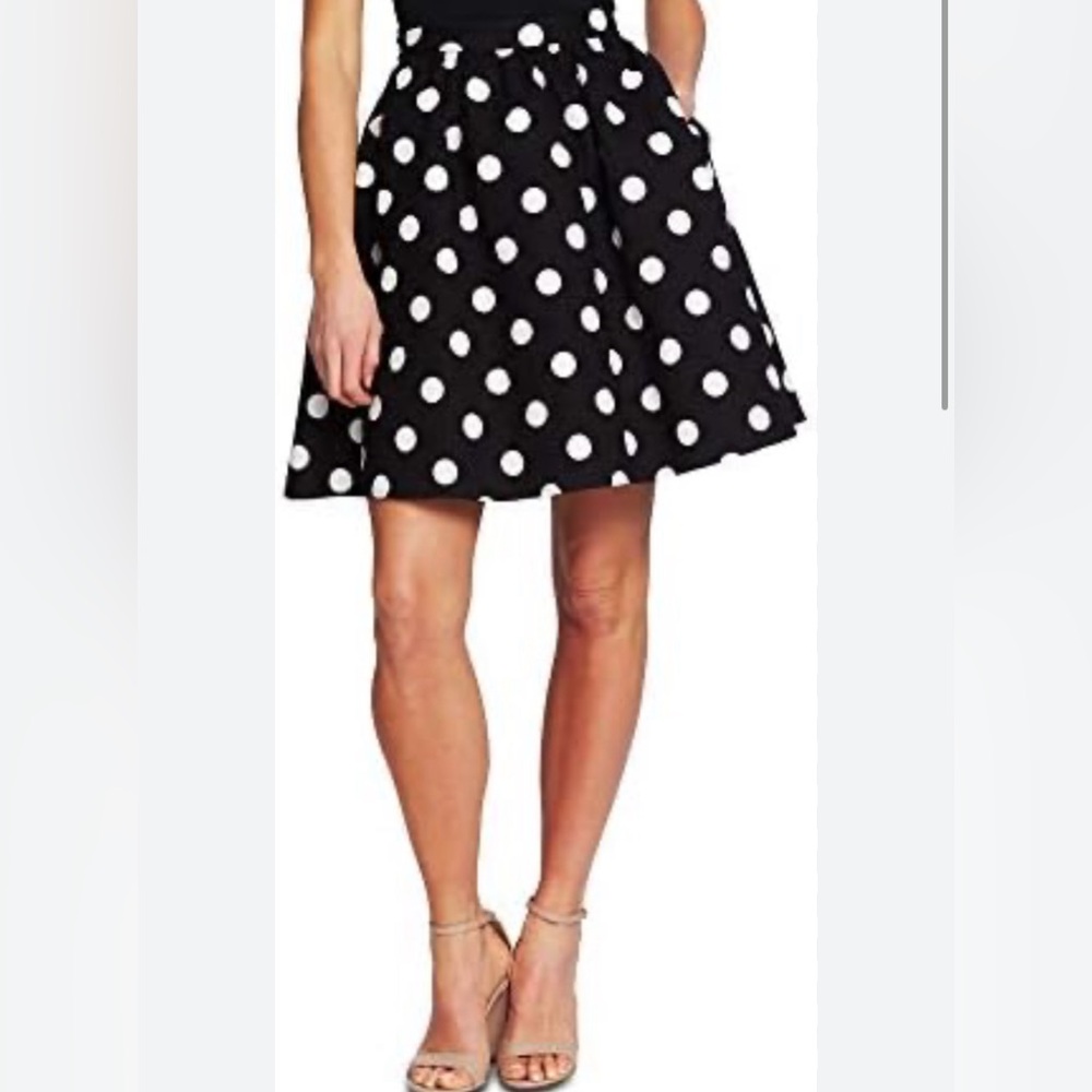 CeCe Dappled Dot a Line Skirt